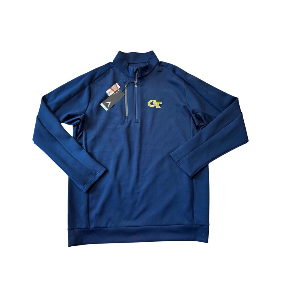 ANTIGUA Georgia Tech Yellow Jackets, 1/4 zip; Sweatshirt Men's 2XLT, NWT